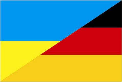 Nationalfarben der Ukraine undvon  Deutschland